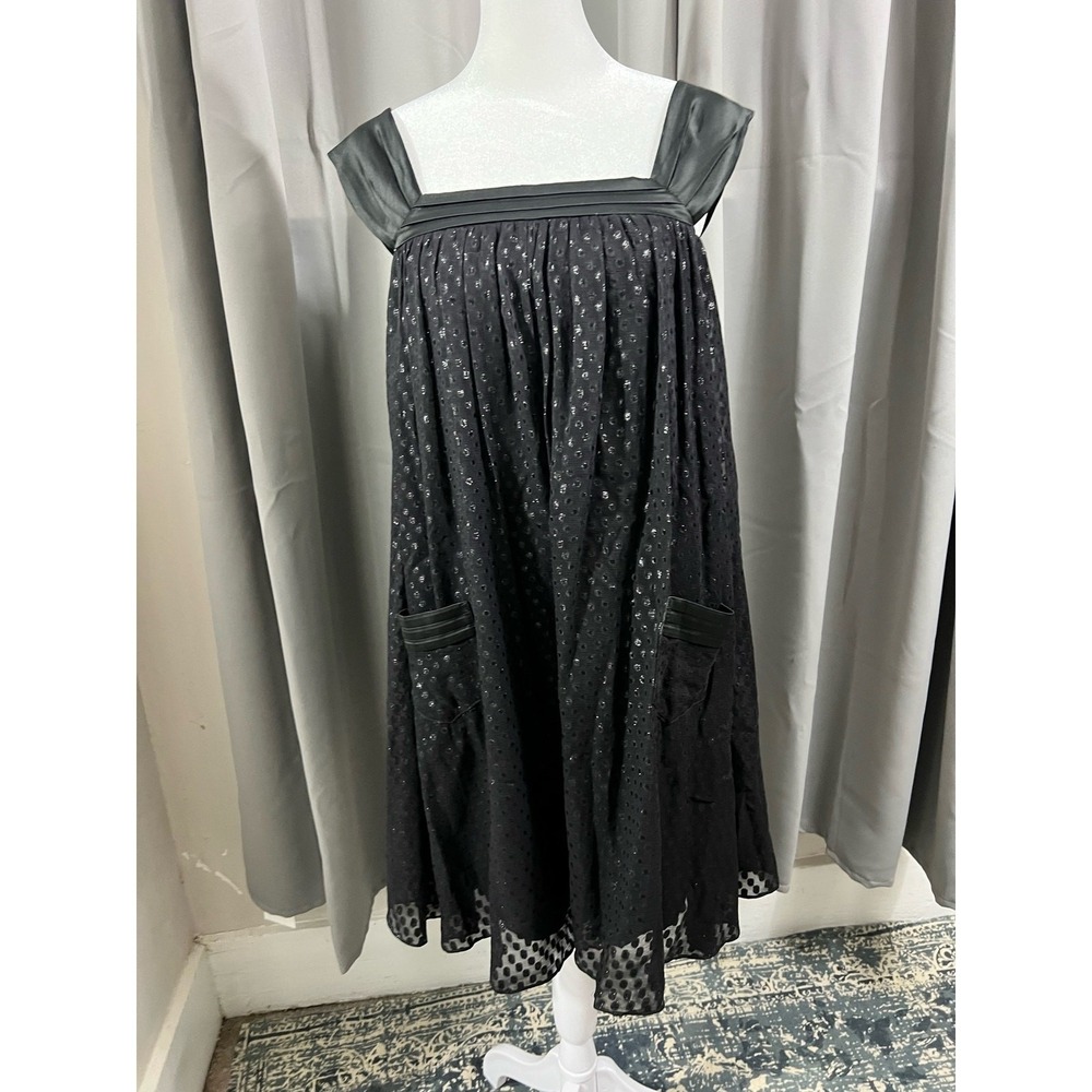 Diane von Furstenberg Dress Women's Size 2 Small Black Shift Silk Tent‎ Dress